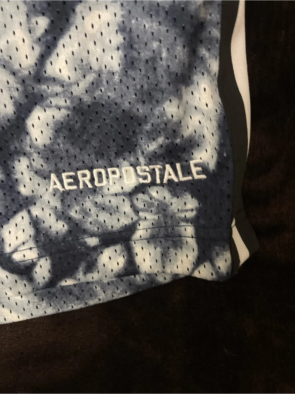 Aeropostale Men’s Mesh Athletic Shorts XS Blue Tie Dye NWOT 189